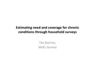 Insights on Estimating Chronic Condition Coverage and Health Needs