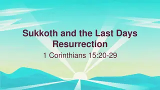 The Last Days Resurrection and Triumph of Christ