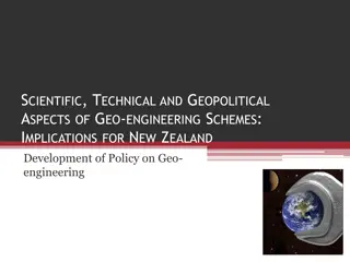 Implications of Geo-Engineering Schemes for New Zealand: Policy Development