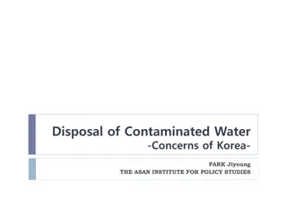 Concerns and Monitoring of Contaminated Water in Korea