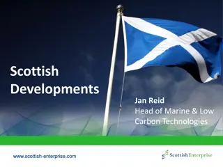 Scottish Energy Developments and Innovation in Marine and Low Carbon Technologies