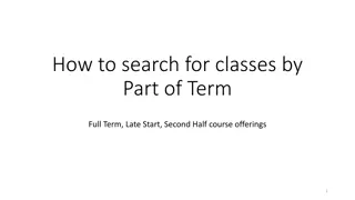 How to Search for Classes by Part of Term in MyNCC