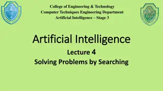 Solving Problems by Searching in Artificial Intelligence: Uninformed Search Strategies