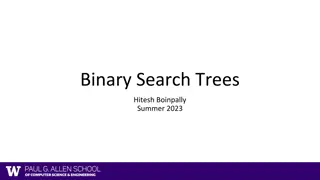 Binary Search Trees and Tree Traversal Methods