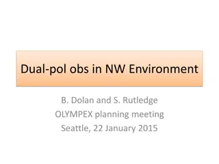 Dual-Pol Observations in NW Environment OLYMPEX Planning Meeting