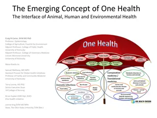 One Health and Zoonotic Diseases