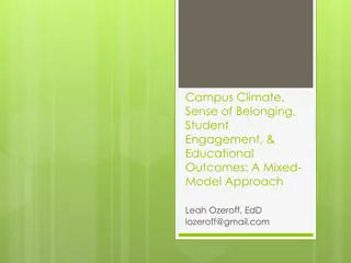 Campus Climate, Sense of Belonging, and Student Engagement at a Women's College