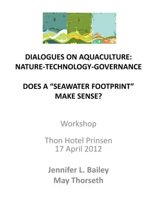 Cross-disciplinary Dialogue on Aquaculture Sustainability