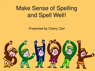 Effective Spelling Instruction Methods