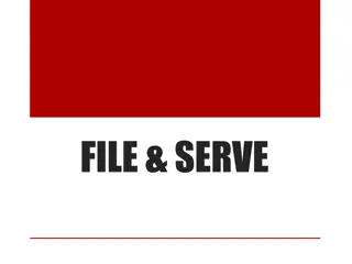 Insights into Unified Judicial System File & Serve Procedures