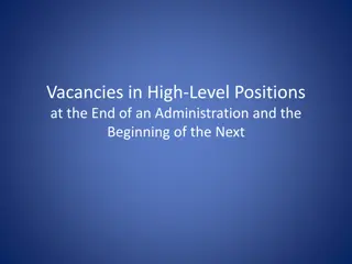 Understanding Vacancies in High-Level Positions under the Vacancies Reform Act