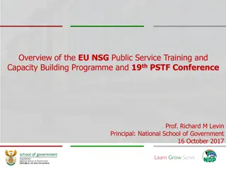 Partnership Between NSG and EU for Capacity Building - SA-EU Relations Overview