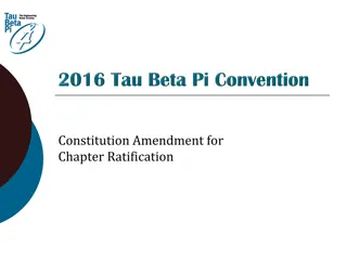 Constitution Amendment for Chapter Ratification - Review and Approval Process