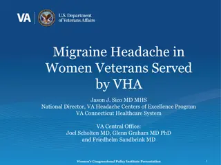 Migraine Headache in Women Veterans: VHA Cohort Reporting and Demographics