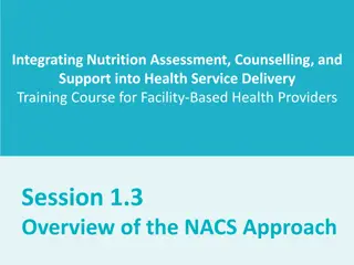 Integrating Nutrition Assessment & Counselling for Health Providers