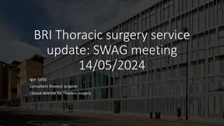 Update on SWAG Meeting for Thoracic Surgery Service and Future Plans