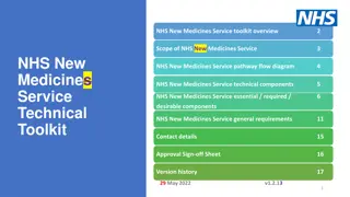 Overview of NHS New Medicines Service Technical Toolkit