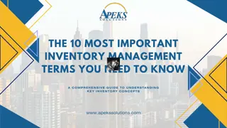 10 Most Important Inventory Management Terms You Need to Know