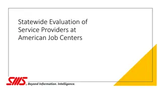 Statewide Evaluation of Service Providers at American Job Centers