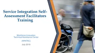 Service Integration Self-Assessment Facilitators Training WINTAC