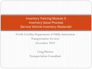 Inventory Issue Process Improvement Strategies for Transportation Services