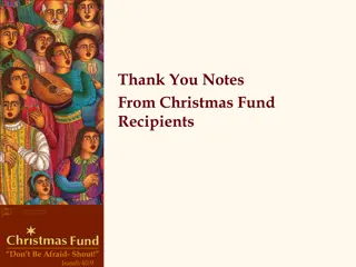 Heartfelt Thank You Notes from Christmas Fund Recipients