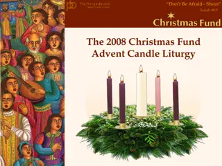 Dont Be Afraid - Shout: Advent Candle Liturgy