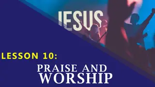 Understanding Praise and Worship in Scripture