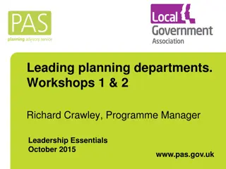 Leadership Workshop: Planning Departments and Budget Management