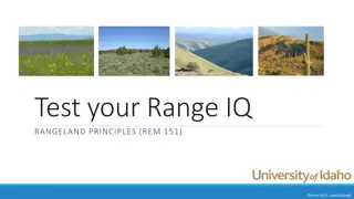 Rangelands: A Comprehensive IQ Test on Rangeland Principles