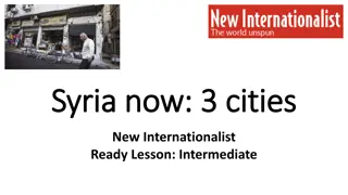 Explore Syria: Cities in Conflict