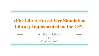 vFireLib: Forest Fire Simulation Library on GPU