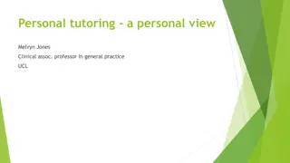 Guidelines for Personal Tutoring in a Clinical Setting