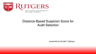 Distance-Based Suspicion Score for Audit Selection