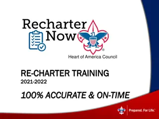 2021-2022 Charter Training and Renewal Guide for Heart of America Council