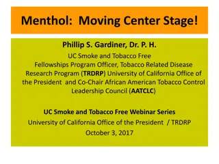 Menthol: A Critical Examination of Marketing Practices and Health Disparities