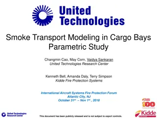 Parametric Study on Smoke Transport Modeling in Cargo Bays