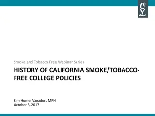 History of California Smoke-Free College Policies