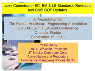 Updates on Joint Commission and CMS Standards Revisions