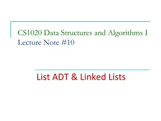 Understanding List ADT and Linked Lists