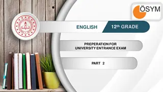 12th Grade English Preparation for University Entrance Exam Part 2