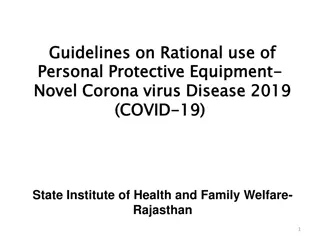 Guidelines on Rational Use of Personal Protective Equipment for COVID-19