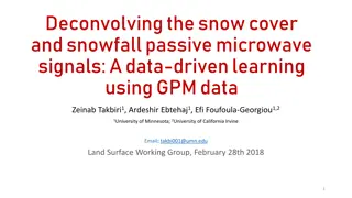 Deconvolving Snow Cover and Snowfall Passive Microwave Signals