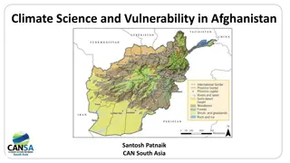 Climate Science and Vulnerability in Afghanistan