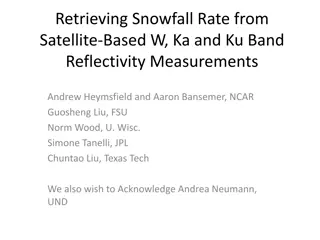 Retrieving Snowfall Rate from Satellite-Based W, Ka, and Ku Band Reflectivity Measurements