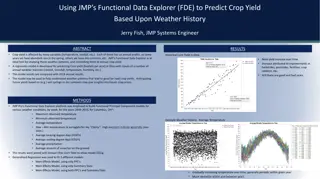 Predicting Crop Yield Using JMP's Functional Data Explorer