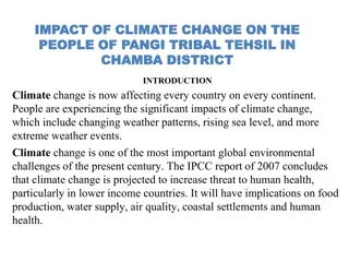 Impact of Climate Change on the People of Pangi Tribal Tehsil in Chamba District