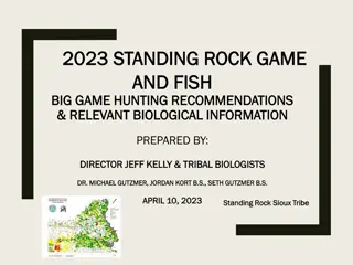 Standing Rock Game & Fish Big Game Hunting Recommendations 2023