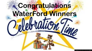 Exciting Updates from Waterford Winners and Incentive Drive Through Information