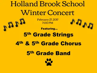 Holland Brook School Winter Concert Featuring 5th Grade Strings & Chorus, 4th & 5th Grade, Band, February 27, 2017